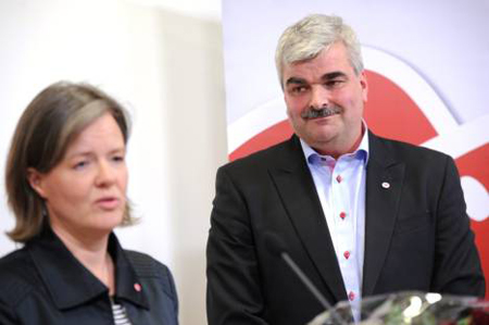 Håkan Juholt och Karin Jämtin